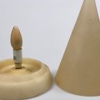 Vintage Alabaster Cone-Shaped Lamp thumbnail 6