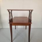 Klassiek Art Nouveau Jugendstil Harp Bijzettafeltje. thumbnail 9