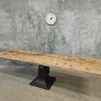 Antieke Industriële Tafel Xxl Eettafel 90 X 308 Cm thumbnail 13