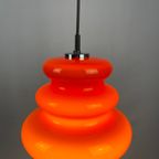 1 Of 2 Orange Glass Pendant Light By Peill And Putzler 1960 thumbnail 9