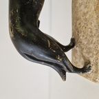 Artdeco Gips Beeld Antiek Beeld Herdershond thumbnail 5