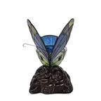 Tiffany Stijl - Vlinder - Tafellamp - Glas-in Lood - 3e Kwart 20e Eeuw thumbnail 8