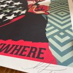 Shepard Fairey Obey Americat Riot, Signed And Dated By Artist thumbnail 14