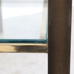 Messing En Glas Consoletafel, 1970s thumbnail 13