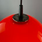 Pair Of Two Cherry Red Glass Peill & Putzler Pendant Lights thumbnail 5