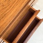 Vintage Palissander Dressoir / Sideboard Met 3 Deurtjes En 4 Lades thumbnail 12