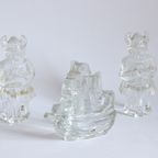 Glass Paperweight Sculptures By Uno Westerberg For Pukeberg Sweden thumbnail 3