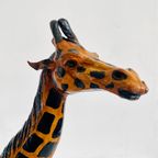 Set Mid-century Handgeschilderde Lederen Giraffen Xl 1970’s thumbnail 15