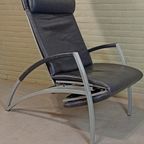 Vintage Interprofil 'pax' Design Leren Recliner Fauteuil thumbnail 3
