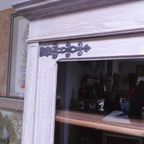 Grote 2-deurs Schoolkast In Eik "white Wash". thumbnail 7