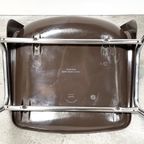 Vintage Helmut Starke Stapelbare Kuip Stoelen, High Gloss Bruin. thumbnail 7