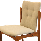 Set 4 Vamdrup Vintage Stoelen Deens Reupholstered thumbnail 9