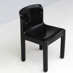Italian Black Plastic Chairs, Model 4875 Attributed To Carlo Bartoli For Kartell, 1970S thumbnail 8