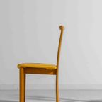 Symmetrische Postmoderne Italiaanse Eetkamerstoelen In Beuk, 1980 thumbnail 9