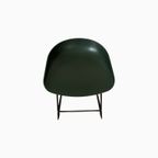 Hay Aas 38 Barkruk Groen/Teal Zitting Met Zwart Stalen Frame thumbnail 5