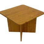 Vintage Grenen Salontafel / Bijzettafel Minimalist Design thumbnail 6