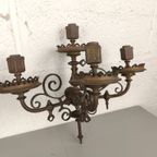 Duo 19e Eeuwse Bronzen Gas Wandlampen thumbnail 8