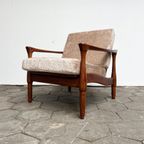 Deense Design Fauteuil Met Bouclé Kussens, 1970'S thumbnail 3