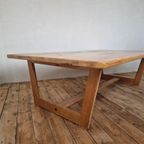 Vintage Grenen Japandi Stijl Tafel Scandinavisch thumbnail 3