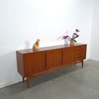 Teak Fineer Dressoir Met Lades Vintage thumbnail 4