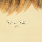 Vintage Ingelijste Kleuren Litho Hond Chow Chow Gesigneerd thumbnail 5