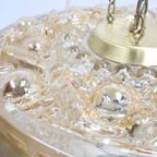 Deense Hanglamp | Vintage | Amberkleurig Glas | Wengé thumbnail 7
