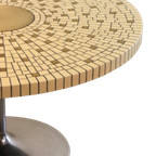 Vintage Ronde Mozaiektafel Salontafel Rond Tulpvoet 'schwalingen' thumbnail 4