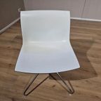2X Arper Catifa Stoelen - Wit - Zwart - Kunststof -Draaibaar thumbnail 9