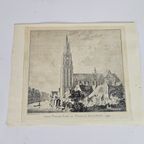 Ets - Paulus Van Liender - (1731-1797 - Lieve Vrouwe Kerk En Toren In Amersfoort - 1759 thumbnail 3