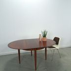 Vintage Design Uitschuifbare Palissander Lübke Ronde Tafel thumbnail 3
