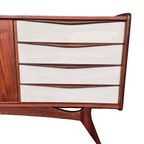 Vintage Dressoir - Mid Century Lowboard - Kast - Wit Hout Bruin - Reliving thumbnail 6