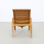 Zeldzame Vintage Fauteuil Riet Hout, 1960S thumbnail 7