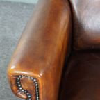 Armchair Van Schapenleer Met Hoge Rug En In Goede Staat, Top Kleuren thumbnail 9