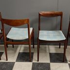 Set Of 4 Rosewood Lubke Dining Chairs 1960S thumbnail 9