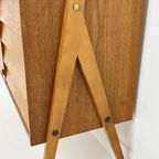 Zweedse Vintage Teak Fineren Boekenkast thumbnail 21