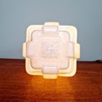 Art Deco Tafellamp, Type Wolkenkrabber, Opaline, 1930 thumbnail 6