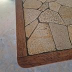 Deense Vintage Mozaiek Steen Design Tafel thumbnail 2