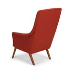 Deens Design Rode Heren Fauteuil Van Johannes Andersen Gemaakt Door Cfc Silkeborg, 1960S thumbnail 6