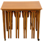 Set Nesting Tables Bijzettafels Mimiset Poul Hundevad Vintage thumbnail 15