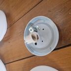 3 Vintage Discus Plafond Of Wandlampen Design Melkglas. thumbnail 6