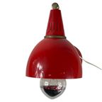 Vintage - Red Desklamp - Unknown Design - Brass Neck thumbnail 3