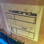 Set Vintage Fauteuils. Petrolblauw Kunstleder En Chroom. thumbnail 9