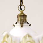 Art Deco Franse Piecrust Hanglamp thumbnail 3