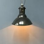 Franse Middelgrote Zwart Emaille Hanglamp thumbnail 5