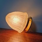 Art Deco Plafondlamp Van Gesatineerd Glas, Jaren 20 thumbnail 11