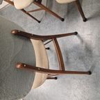 Set Van 3 Vintage Eetkamerstoelen Vintage Stoelen Teakhout thumbnail 12