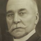 Grote Oude Foto Portret Oude Man Gouden Lijst Hars Brugge 1921 thumbnail 11