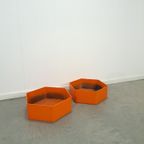 Oranje Kunststof Bloembak Plantenbak thumbnail 12