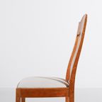 Pair Unique Burl Wood Chairs / Eetkamerstoel / Stoel From Nordiska Kompaniet thumbnail 12