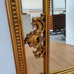 Vintage Goudkleurige Barok Rococo Spiegel Schouwspiegel thumbnail 11